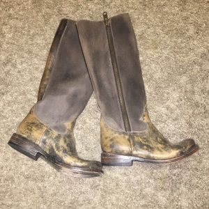 Distressed Leather Boots by FreeBird